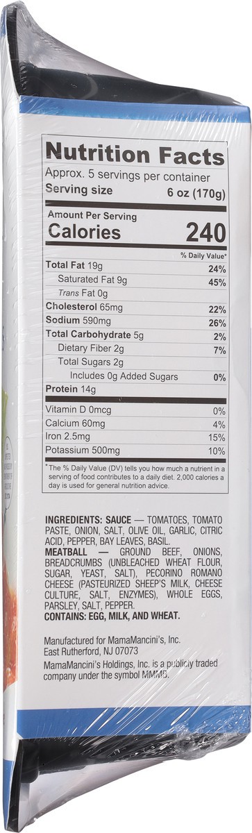slide 12 of 12, MamaMancini's Mama Mancini's Italian Style Sauce and Mini Beef Meatballs Party Size 32 oz, 32 oz