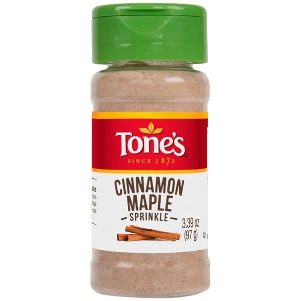 slide 1 of 1, Tone's Cinnamon Maple Sprinkle, 3.39 oz