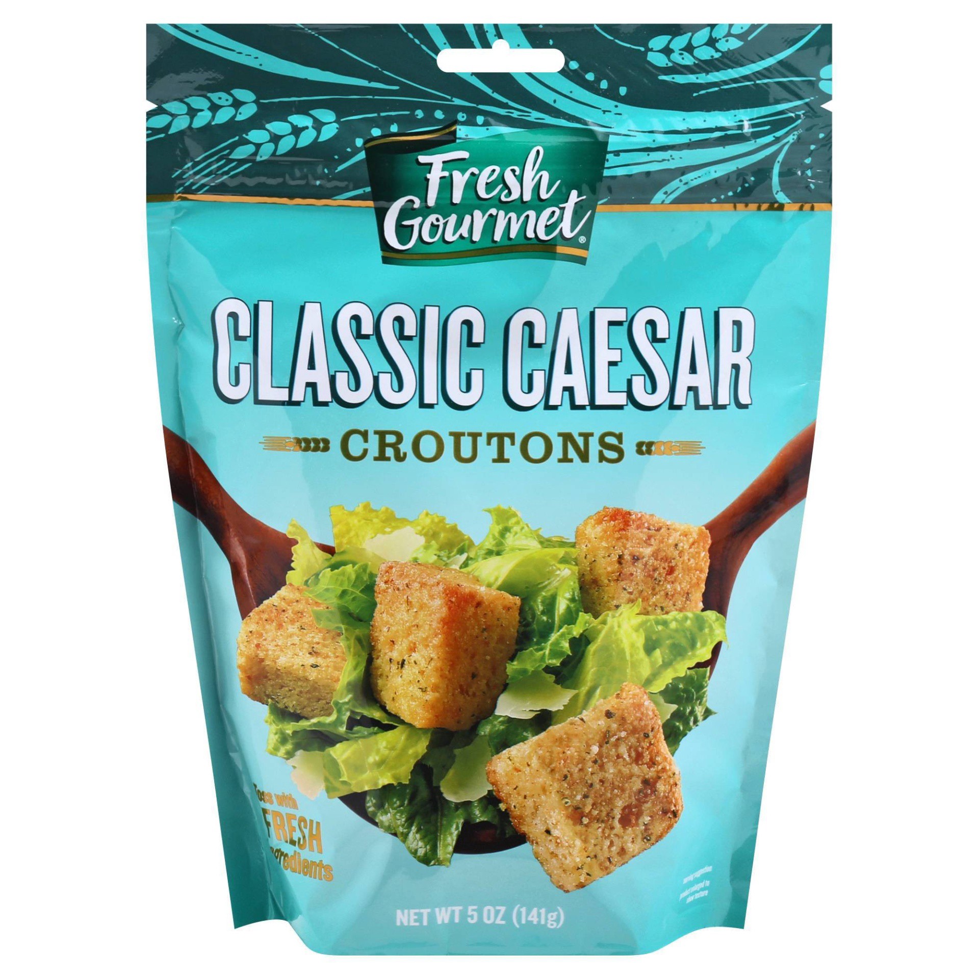 slide 1 of 3, Fresh Gourmet Classic Caesar Premium Croutons, 5 oz