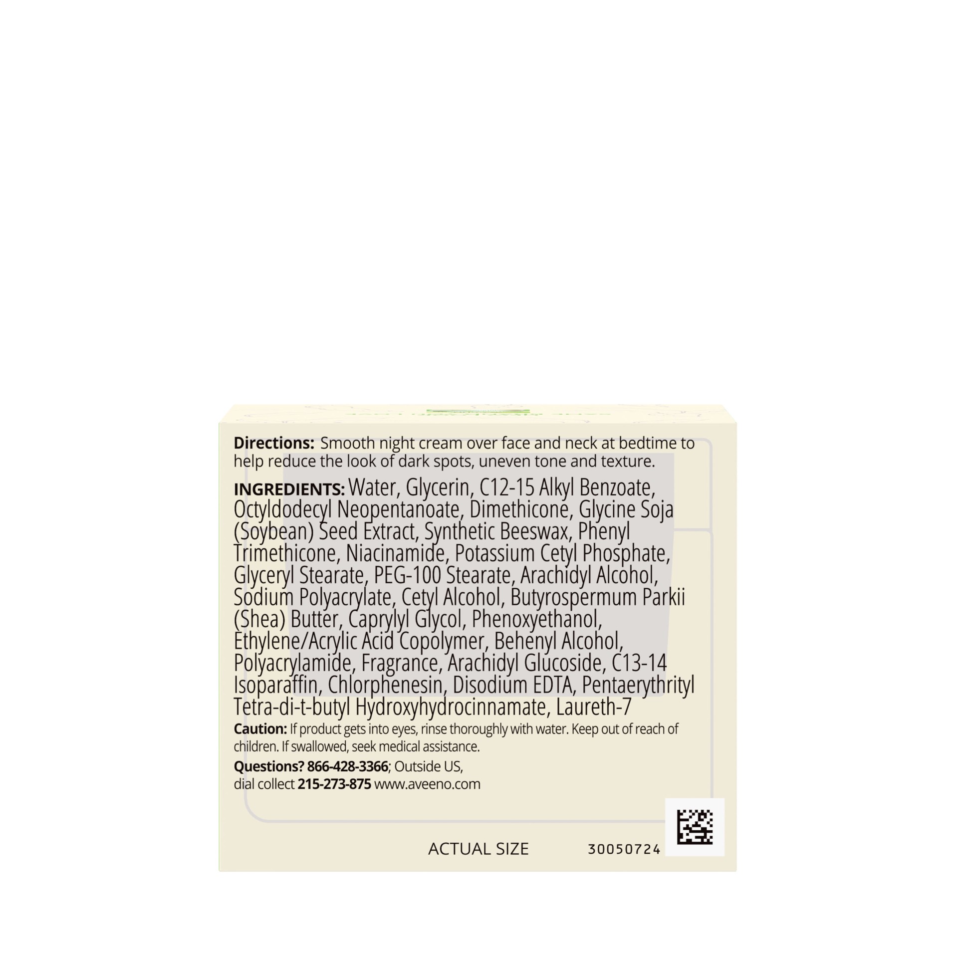 slide 3 of 9, Aveeno Positively Radiant Moisturizing Face & Neck Night Cream with Tone Correcting Soy & Niacinamide, Night Cream Targets Dull Skin & Evens Skin Tone & Texture, Hypoallergenic, 1.7 oz, 1.7 oz