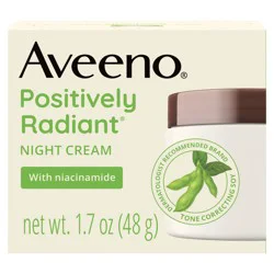 Aveeno Positively Radiant Face & Neck Night Cream, 1.7 oz