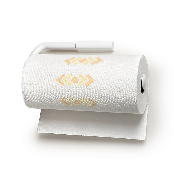 slide 3 of 4, Spectrum Reverse Wall Mount Paper Towel Holder - White, 1 ct