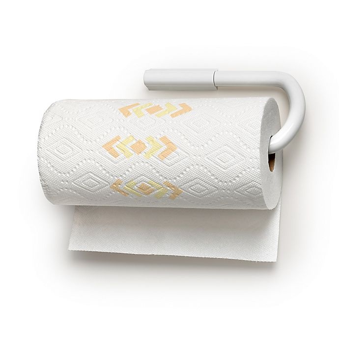 slide 4 of 4, Spectrum Reverse Wall Mount Paper Towel Holder - White, 1 ct