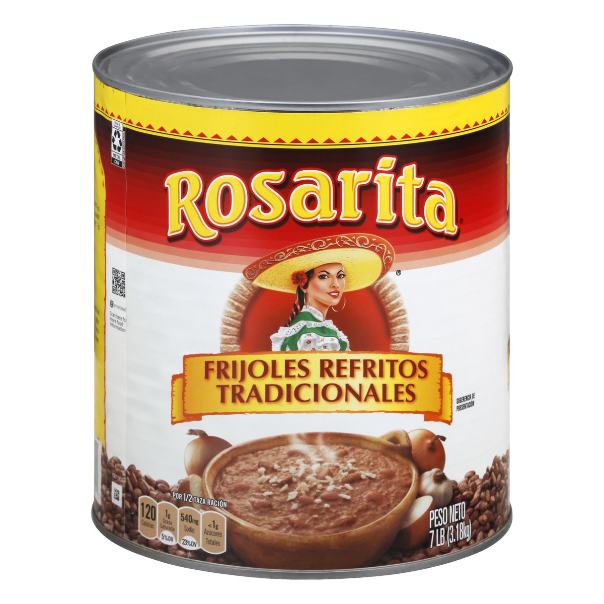 slide 6 of 13, ROSARITA Refried Beans, 112 oz, 7 lb