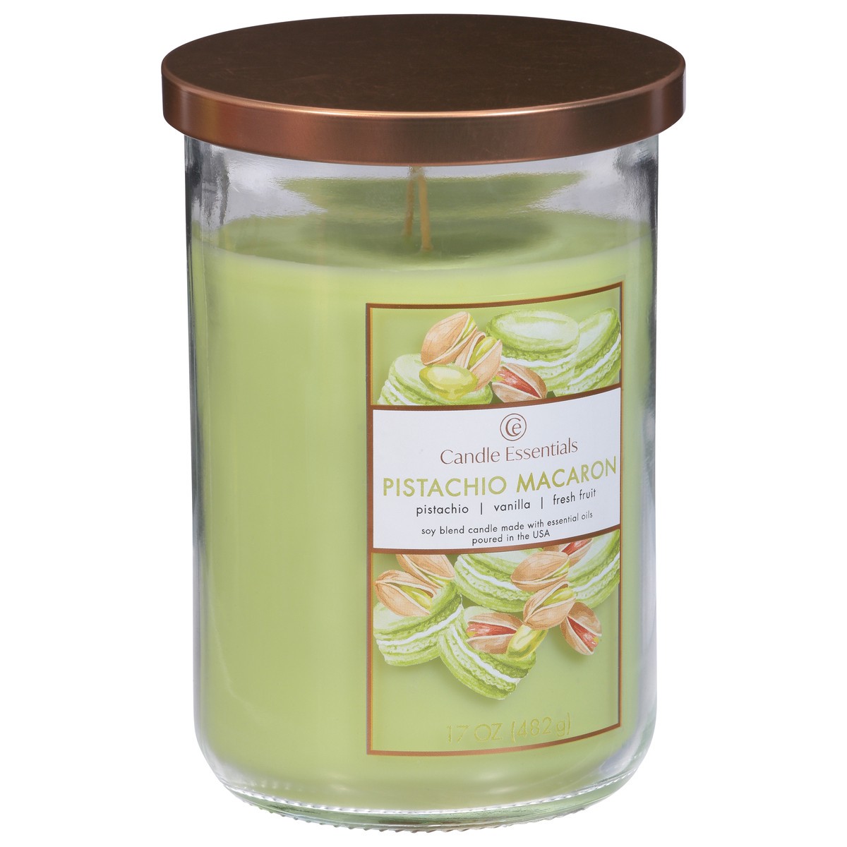 slide 9 of 11, Candle Essentials Pistachio Macaron Candle 1 ea, 1 ct