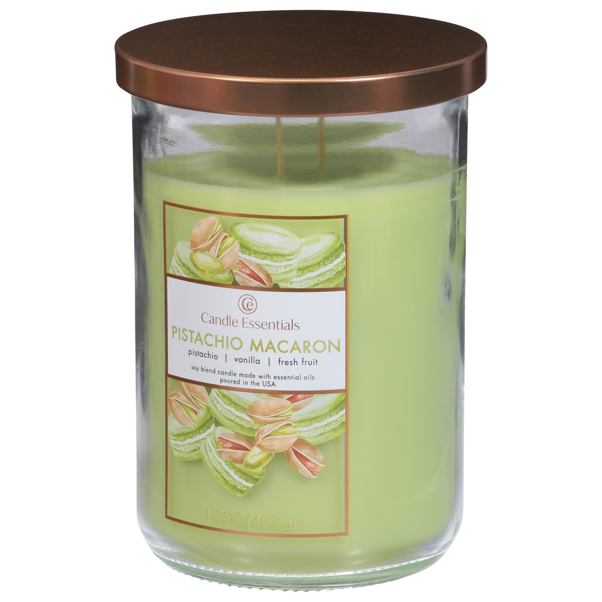slide 6 of 11, Candle Essentials Pistachio Macaron Candle 1 ea, 1 ct