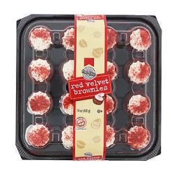 two-bite Red Velvet Brownies Party Platter