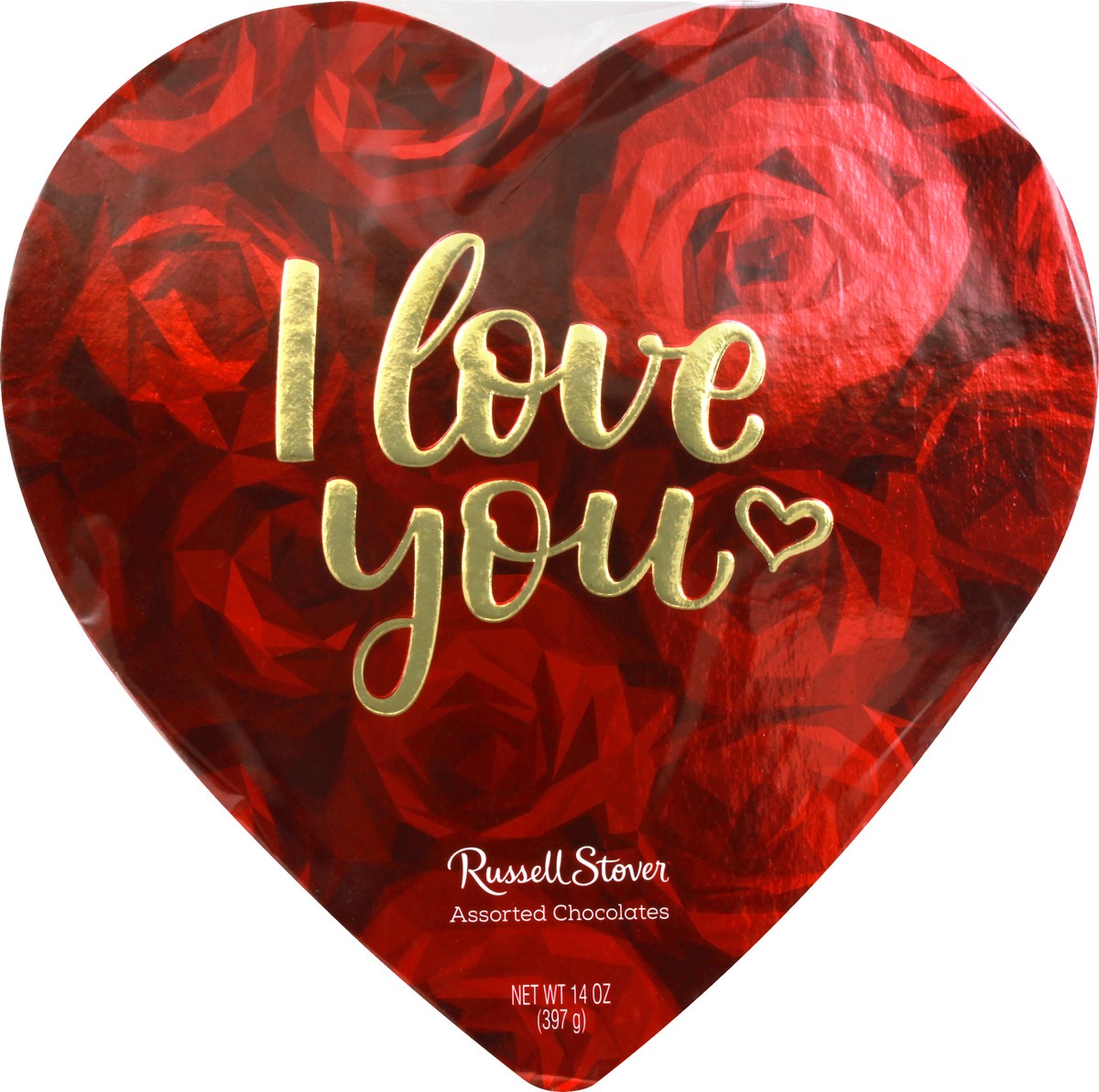 slide 7 of 8, Russell Stover Valentine's Day Assorted Chocolates I Love You Heart, 14 oz