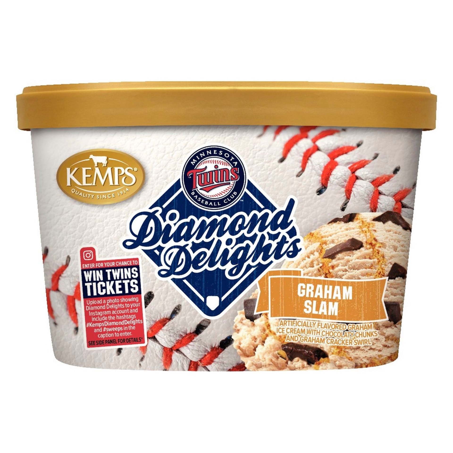 slide 1 of 1, Kemps Graham Slam Ice Cream, 1.5 qt