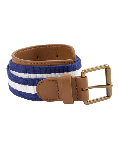slide 1 of 1, Carter's Rope Belt White/Navy S, 1 ct
