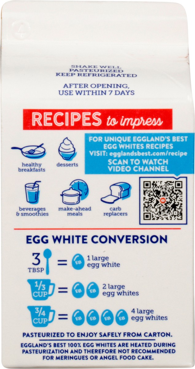 slide 5 of 9, Eggland's Best Egglands White 100% Liquid Egg, 16 fl oz