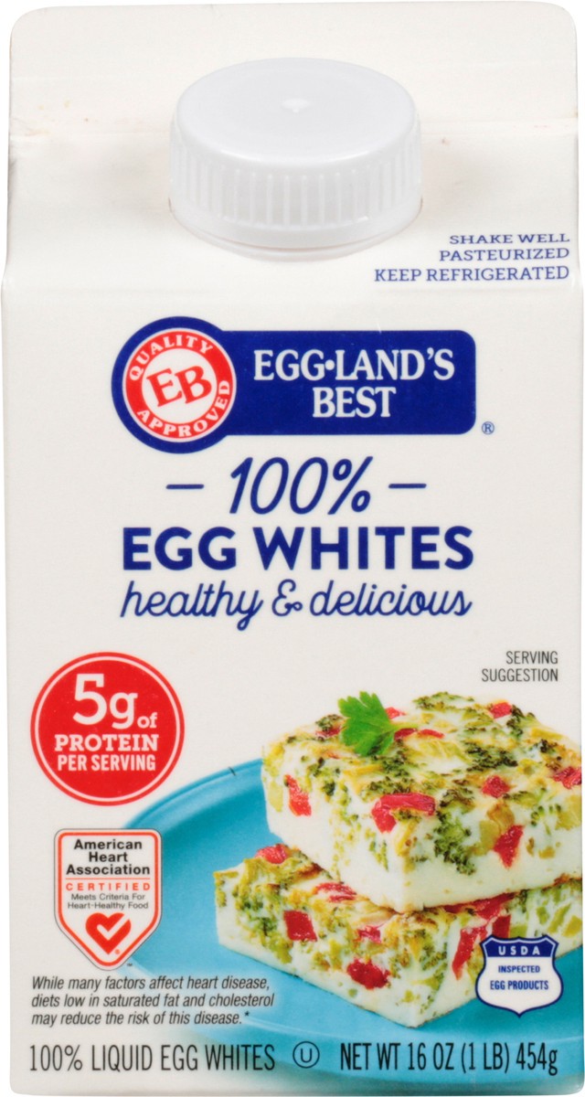 slide 1 of 9, Eggland's Best Egglands White 100% Liquid Egg, 16 fl oz