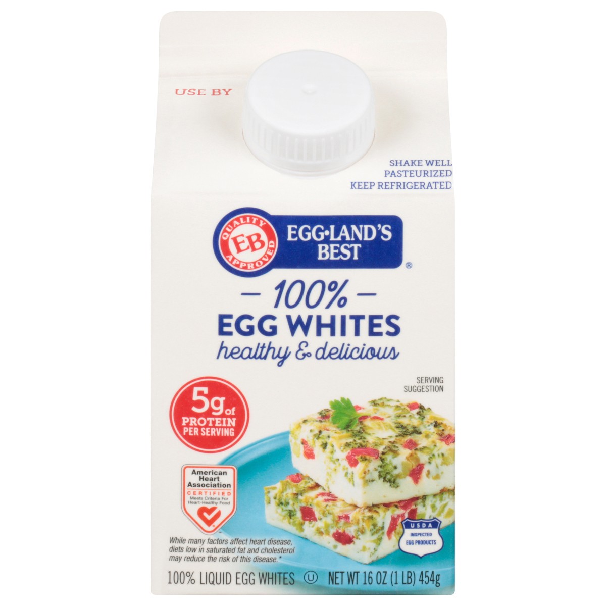 slide 1 of 9, Eggland's Best Egglands White 100% Liquid Egg, 16 fl oz