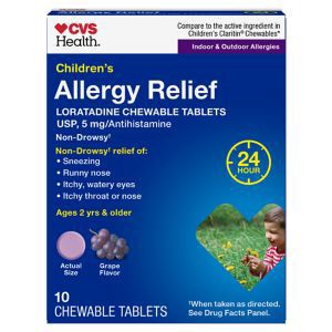 slide 1 of 1, CVS Health Children's Allergy Relief Chewable, 10 Ct, 10 ct