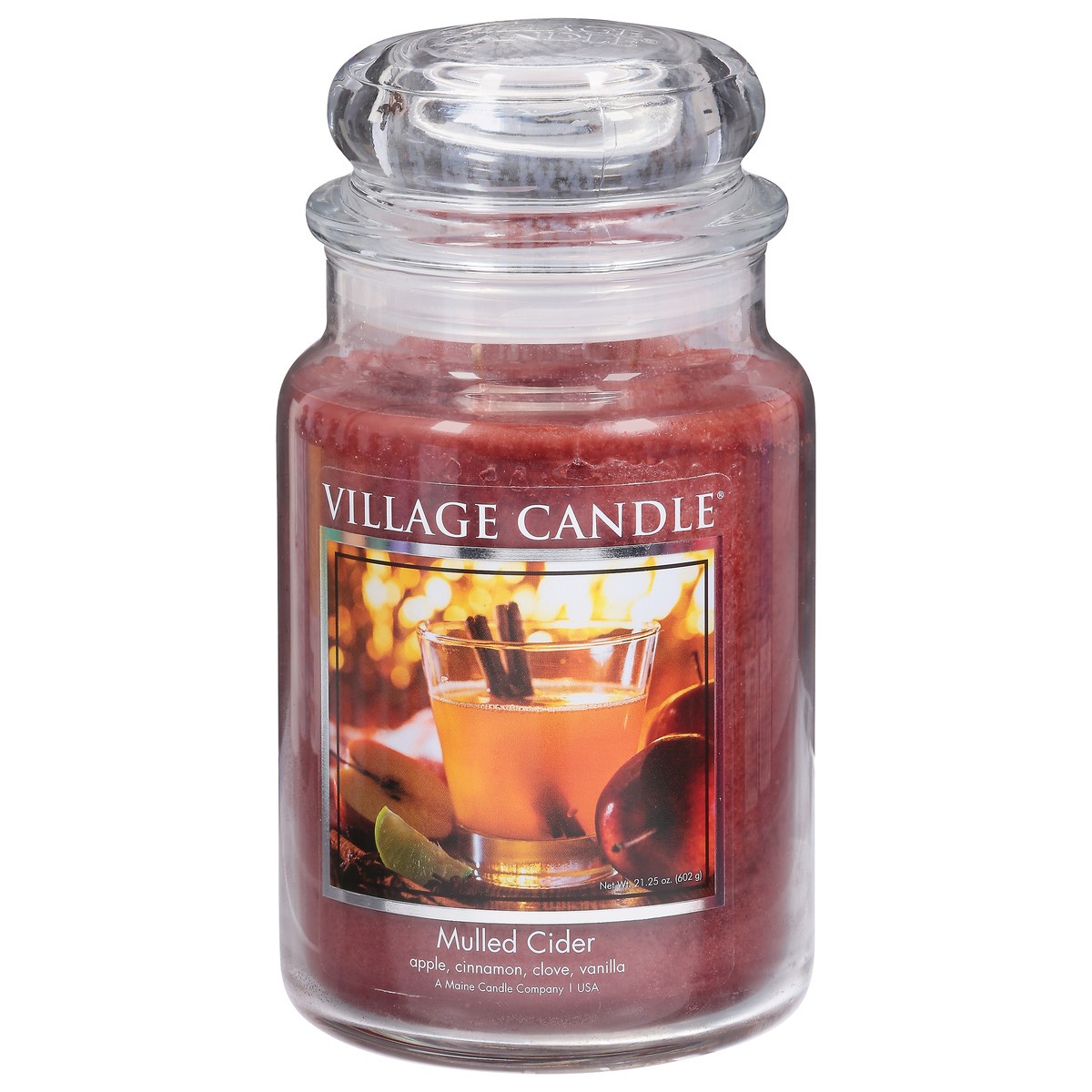 slide 1 of 9, Village Candle Mulled Cider 26 Oz Jar Candle, 1 ct