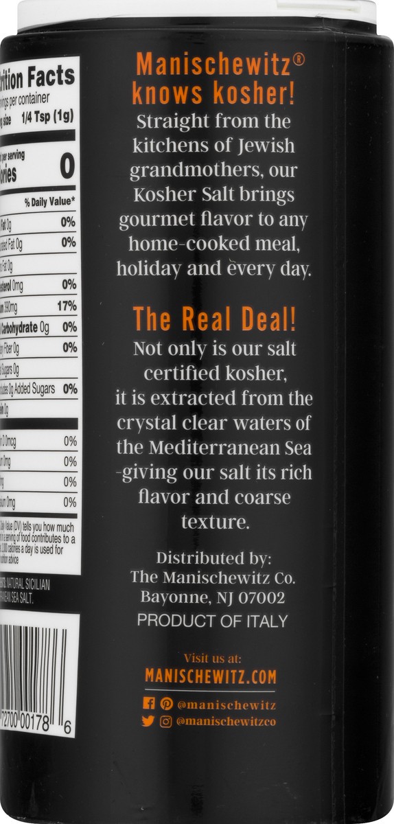 slide 8 of 12, Manischewitz Kosher Coarse Sea Salt - 16 oz, 16 oz