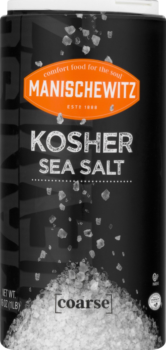 slide 1 of 12, Manischewitz Kosher Coarse Sea Salt - 16 oz, 16 oz