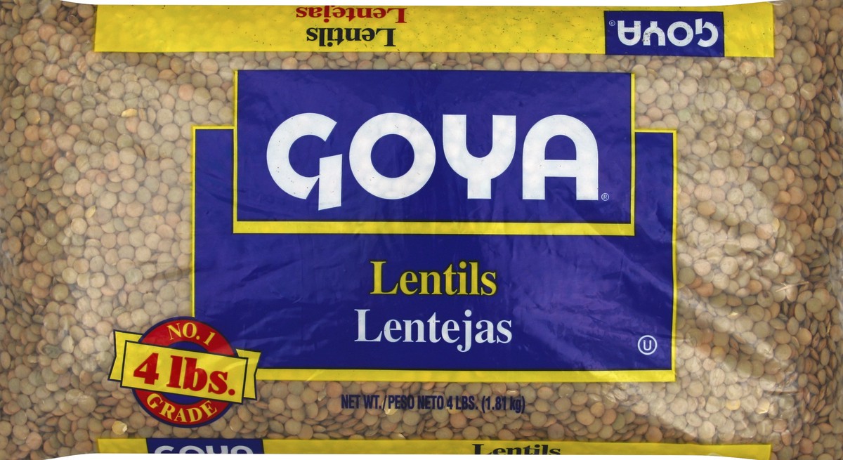 slide 5 of 5, Goya Lentils 4 lb, 4 lb