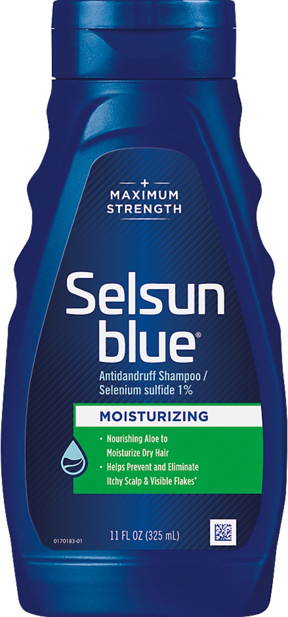 slide 1 of 5, Selsun Blue Moisturizing Maximum Strength Antidandruff Shampoo 11 oz, 11 oz