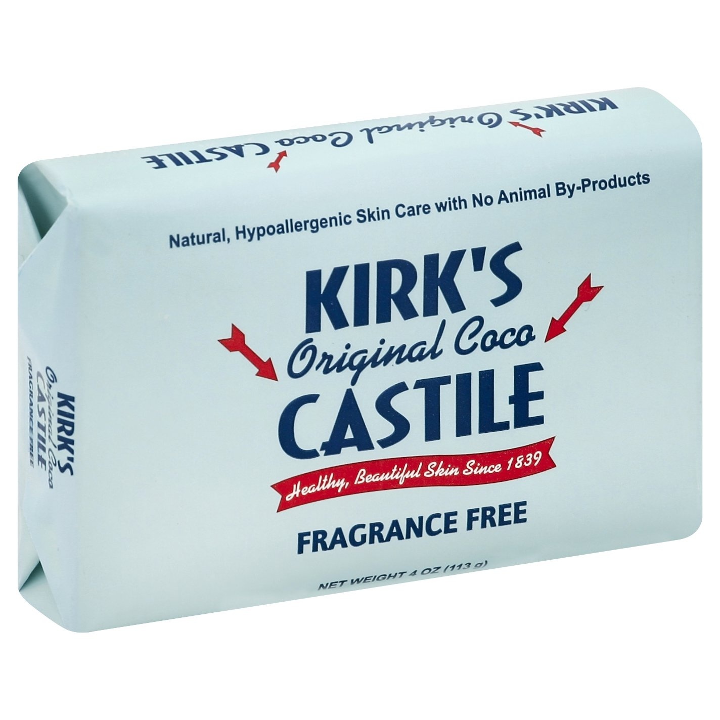 slide 1 of 7, Kirk's Fragrance Free Gentle Castile Soap , 4 oz