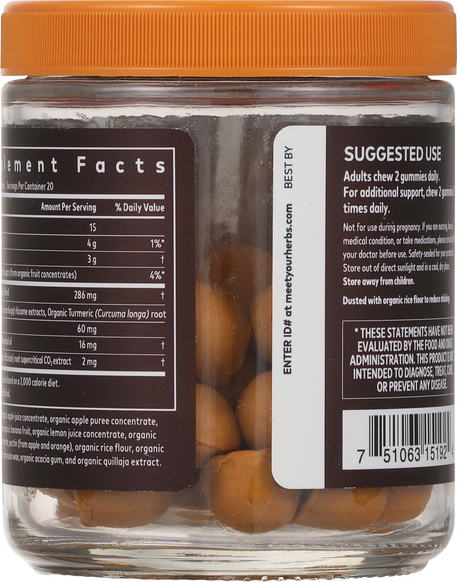 slide 5 of 9, Gaia Herbs Turmeric Supreme Adult Daily Gummies Herbal Supplement, 40 ct