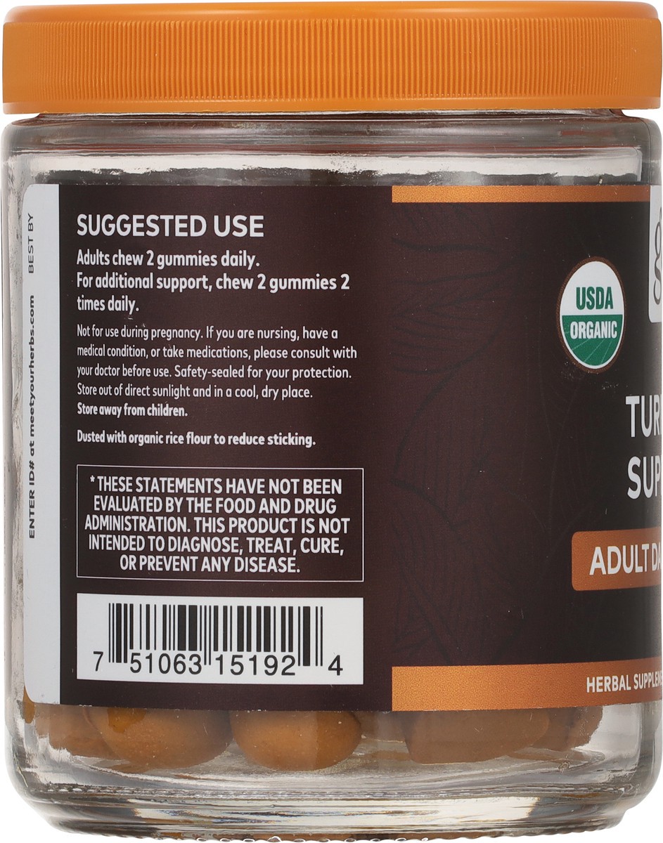 slide 7 of 9, Gaia Herbs Turmeric Supreme Adult Daily Gummies Herbal Supplement, 40 ct