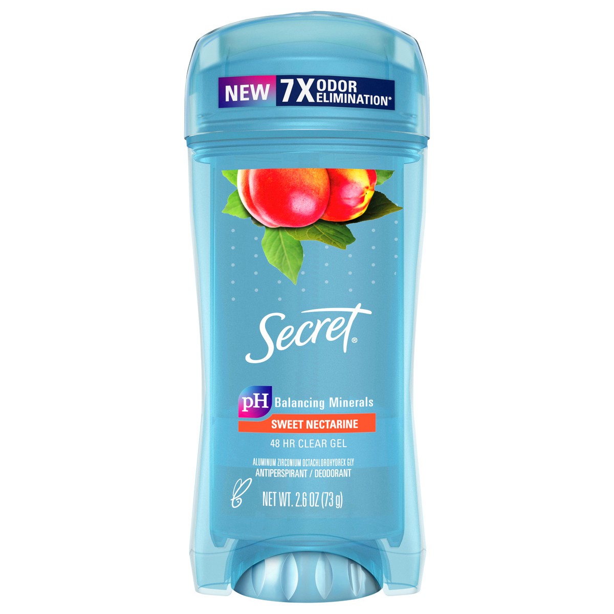 slide 1 of 3, Secret Fresh Clear Gel Antiperspirant and Deodorant for Women, Sweet Nectarine Scent, 2.6 oz, 2.6 oz