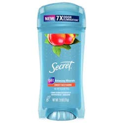 Secret Fresh Clear Gel Antiperspirant and Deodorant for Women, Sweet Nectarine Scent, 2.6 oz