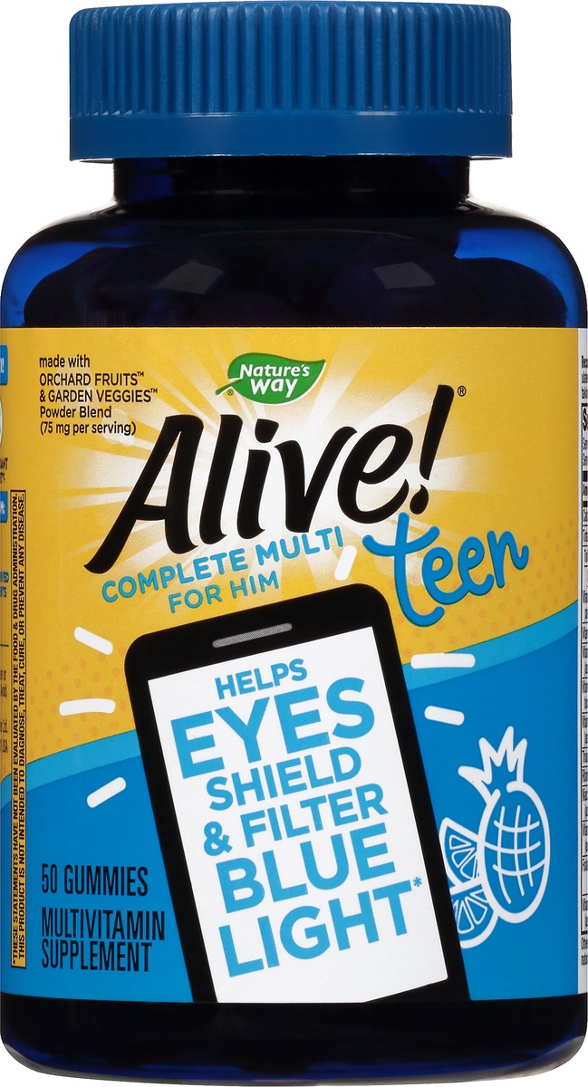 slide 6 of 7, Nature's Way Alive! Teen Complete Gummy Multivitamin for Him, 50 ct