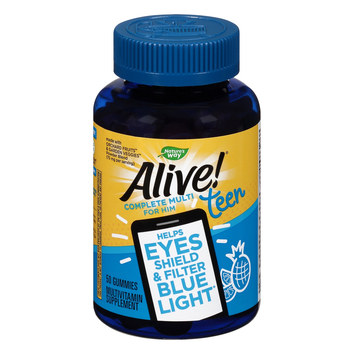 slide 1 of 7, Nature's Way Alive! Teen Complete Gummy Multivitamin for Him, 50 ct