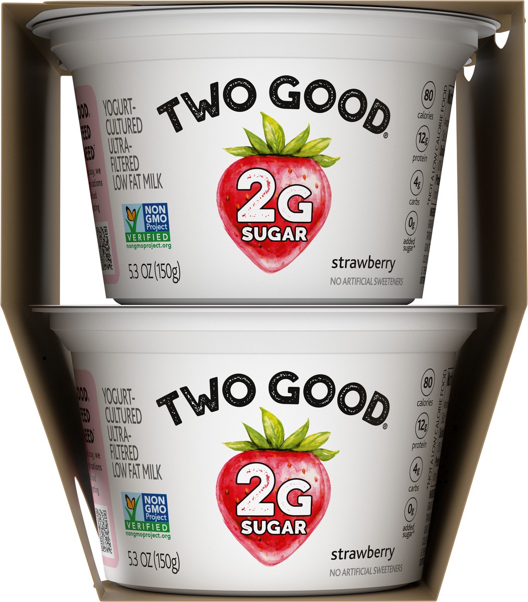 slide 3 of 13, Too Good & Co. Strawberry Flavored Greek Yogurt Cultured Product, 5.3 OZ Cups, 5.3 oz