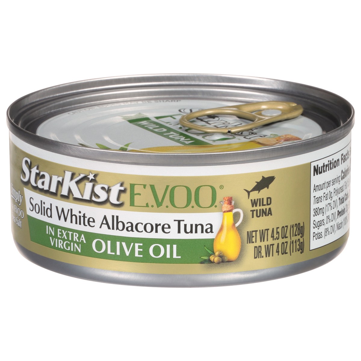 slide 9 of 12, StarKist In Extra Virgin Olive Oil Solid White Albacore Tuna 4.5 oz, 4.5 oz