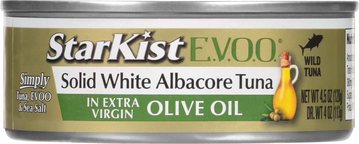 slide 1 of 12, StarKist In Extra Virgin Olive Oil Solid White Albacore Tuna 4.5 oz, 4.5 oz