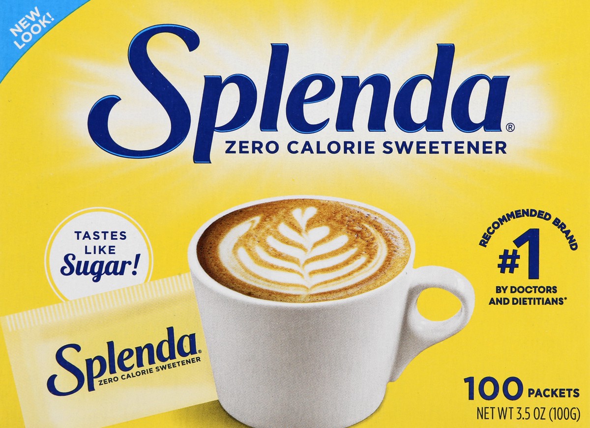 slide 6 of 9, Splenda Packets Zero Calorie Sweetener 100 ea, 100 ct