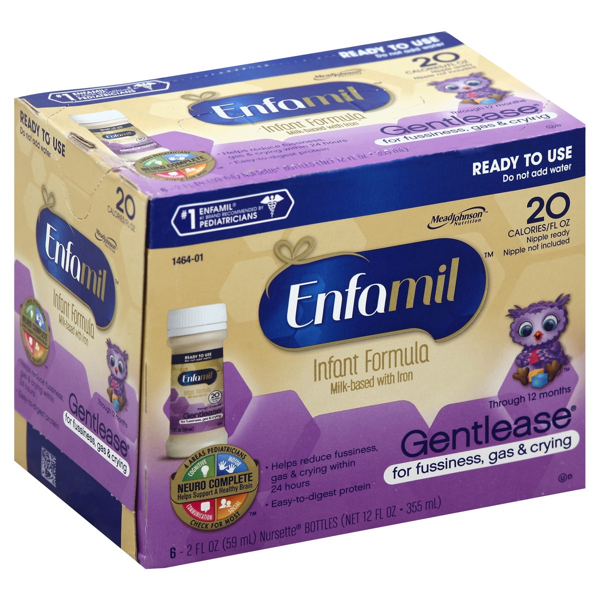 slide 2 of 5, Enfamil 0-12 Months Infant Formula 6 - 2 fl oz Bottles, 6 ct