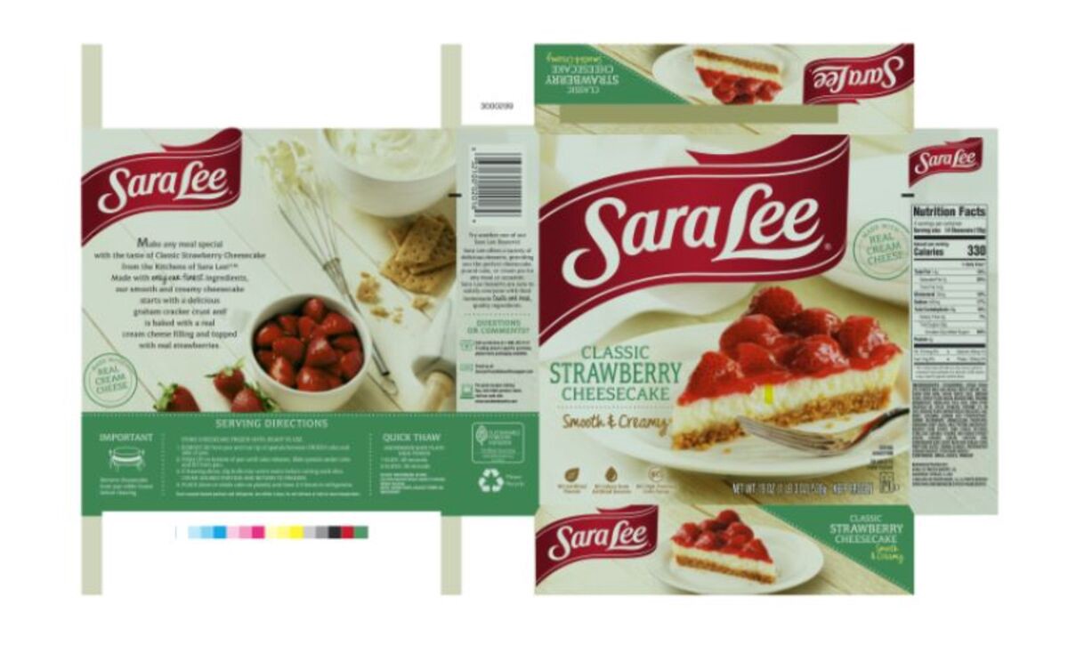 slide 4 of 13, Sara Lee Strawberry Cheesecake, 19 oz