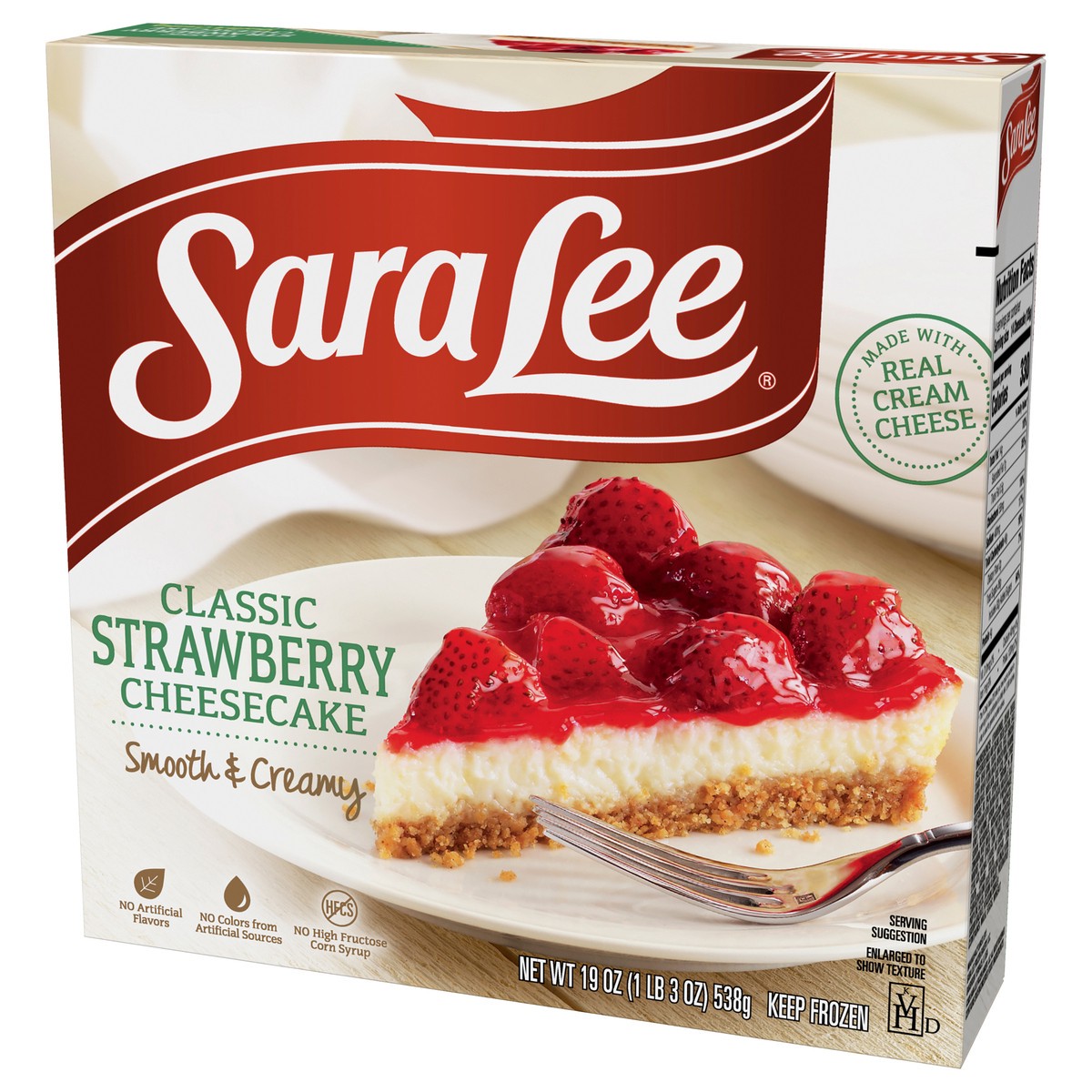 slide 11 of 13, Sara Lee Strawberry Cheesecake, 19 oz