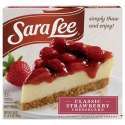 Sara Lee Classic Style Cheesecake Strawberry