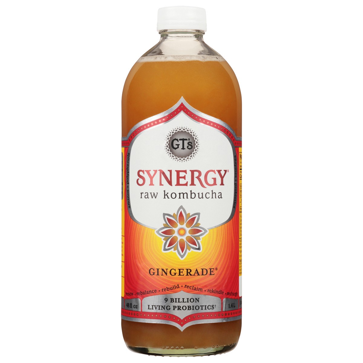 slide 1 of 3, GT's Gingerade Raw Kombucha - 48 fl oz, 48 fl oz