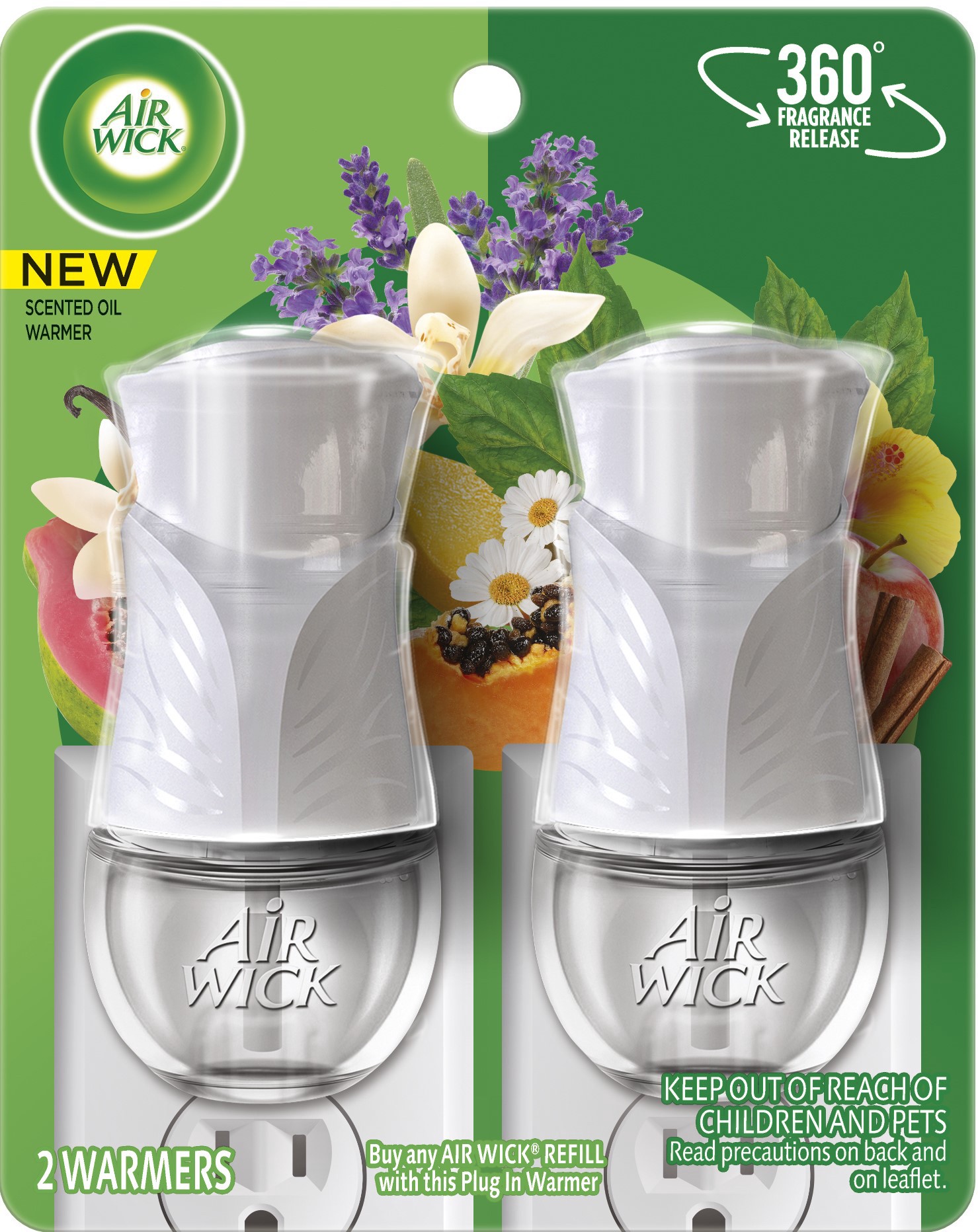 slide 1 of 2, Air Wick Scented Oil Air Freshener - Warmer - 2pk, 2 ct