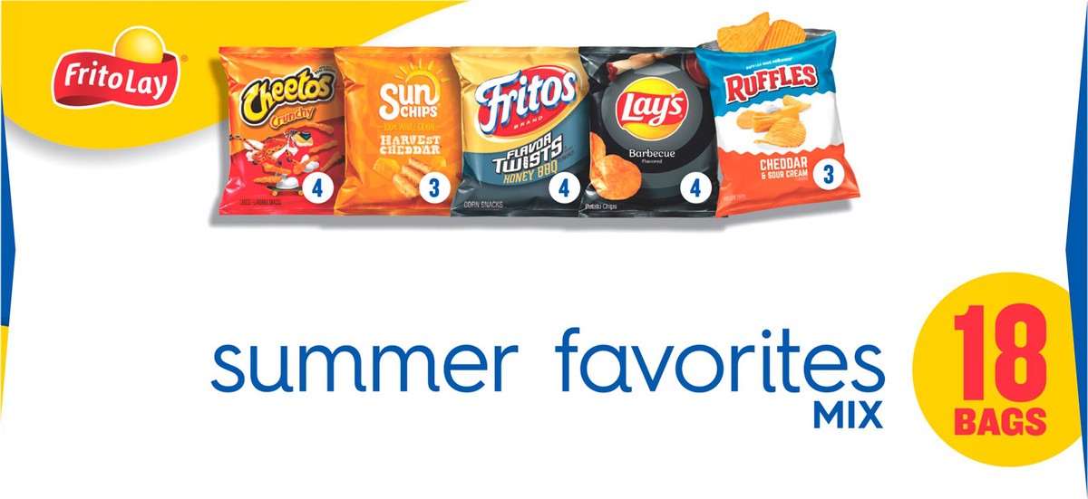 slide 10 of 11, Frito-Lay Summer Favorites Mix, 18 ct