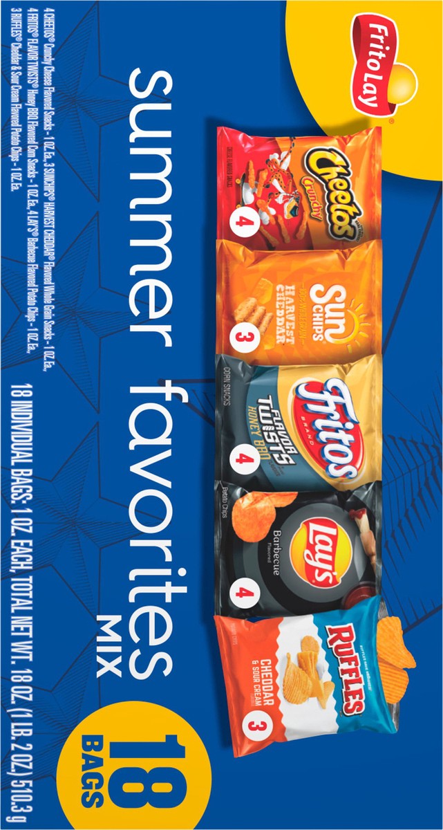 slide 5 of 11, Frito-Lay Summer Favorites Mix, 18 ct