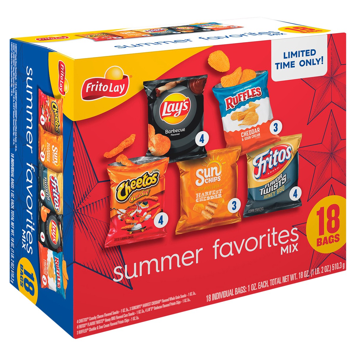 slide 7 of 11, Frito-Lay Summer Favorites Mix, 18 ct