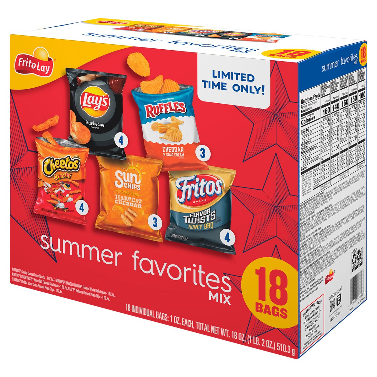 slide 3 of 11, Frito-Lay Summer Favorites Mix, 18 ct