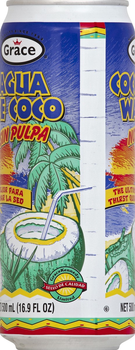 slide 3 of 5, Grace Coconut Water No Pulp, 16.9 fl oz