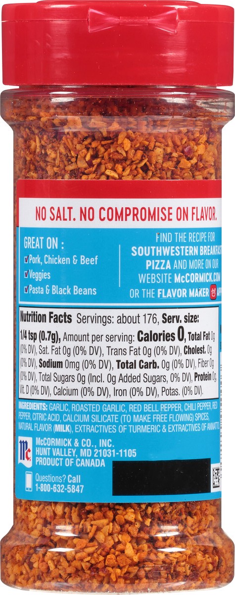 slide 4 of 10, McCormick Salt Free Roasted Garlic and Bell Pepper Seasoning, 4.34 oz, 4.34 oz