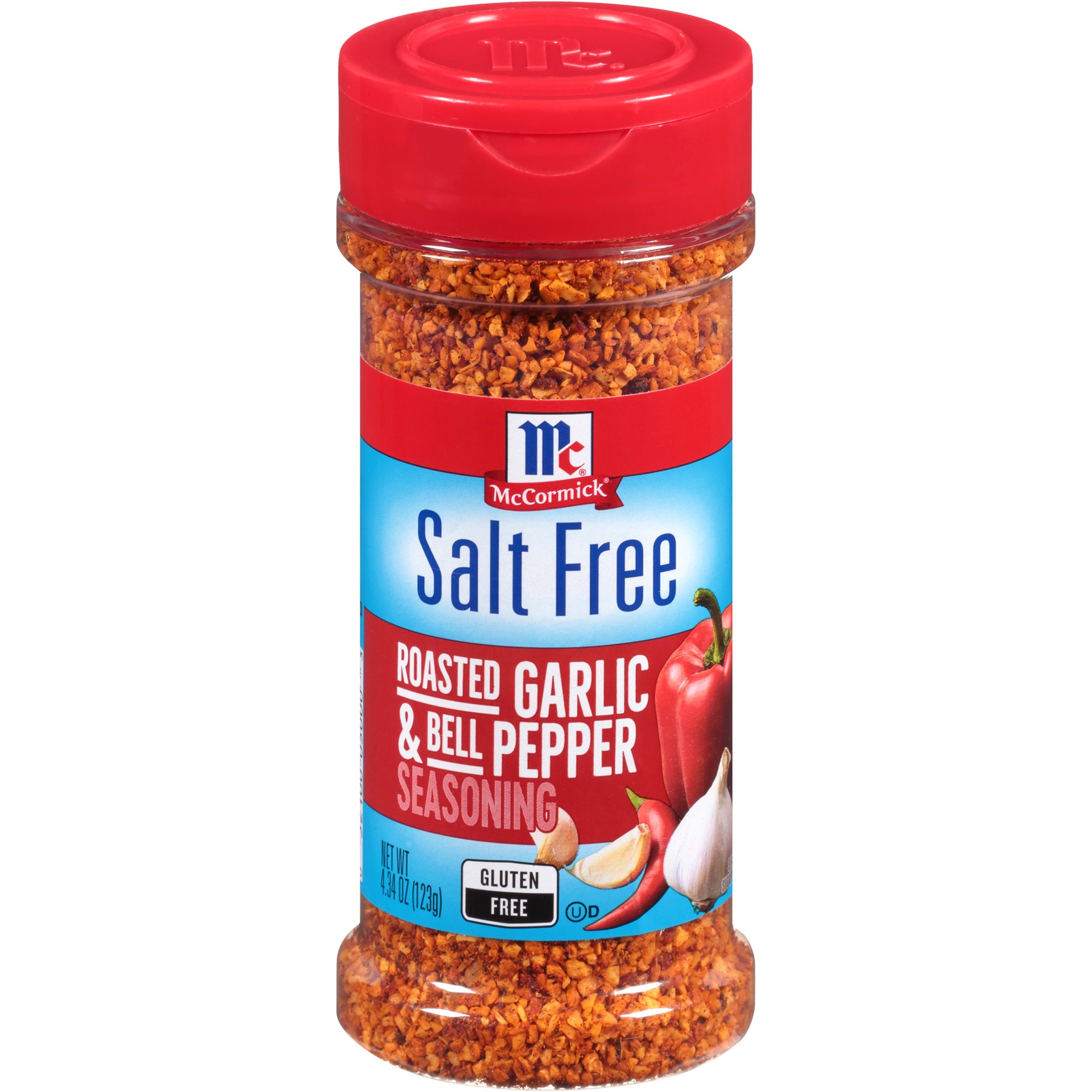 slide 1 of 10, McCormick Salt Free Roasted Garlic and Bell Pepper Seasoning, 4.34 oz, 4.34 oz