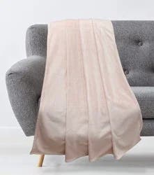 Everyday Living 50 in x 60 in Pink Microplush Throw