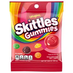 SKITTLES GUMMIES Original Gummy Candy, 5.8 oz Bag