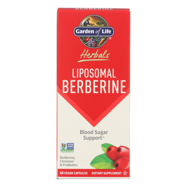 slide 1 of 1, Garden Of Life Herbals Liposomal Berberine, 60 ct
